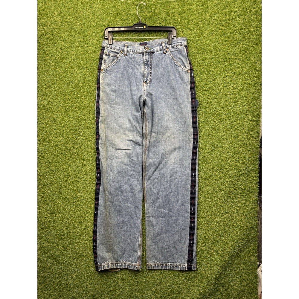 Vintage Tommy Hilfiger Jeans Mens 34x33 Streetwear Baggy Relaxed Fit y2k Casual